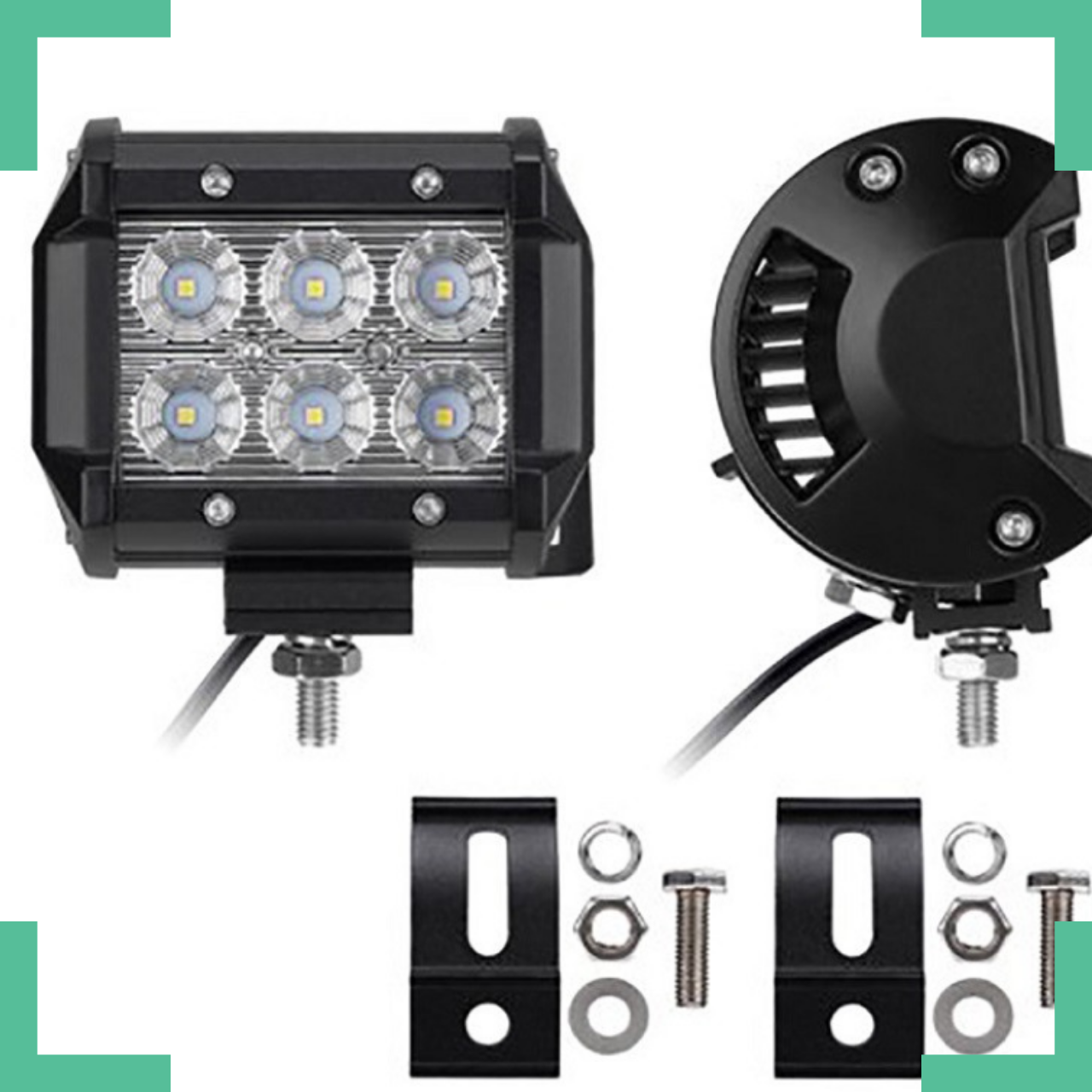 

Фара LED (6 LED) 5D-18W-SPOT Светодиодная дополнительная автомобильная автофара на крышу противотуманка