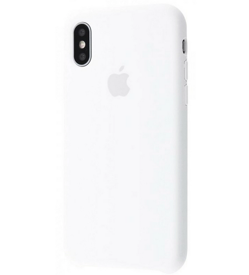 

Силиконовый Чехол бампер накладка Silicone Case (copy) для телефона айфон iPhone XS Max White белый