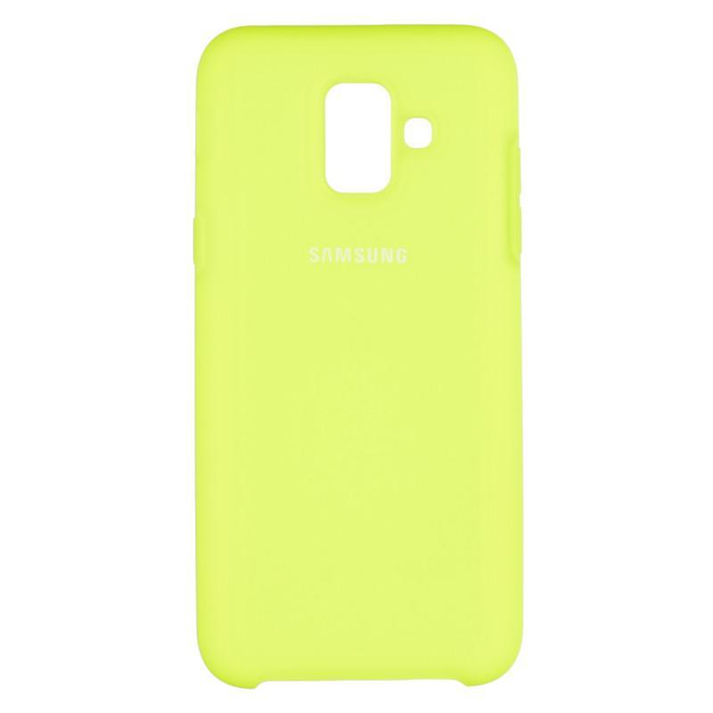 

Чехол Silicone Case оригинальный для Samsung Galaxy A6 2018 A600 Lime (39), Зеленый