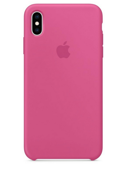 

Силиконовый Чехол бампер накладка Silicone Case для телефона айфон iPhone XS Max OEM Dragon Fruit малиновый