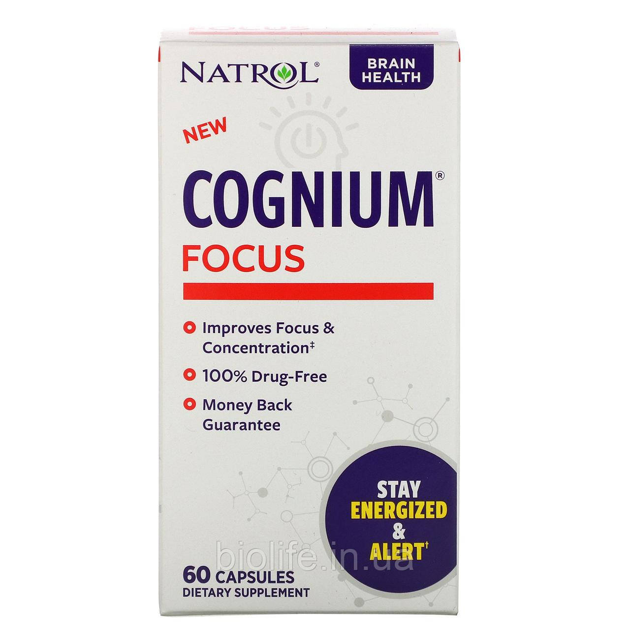 

Natrol, Cognium Focus, 60 Capsules