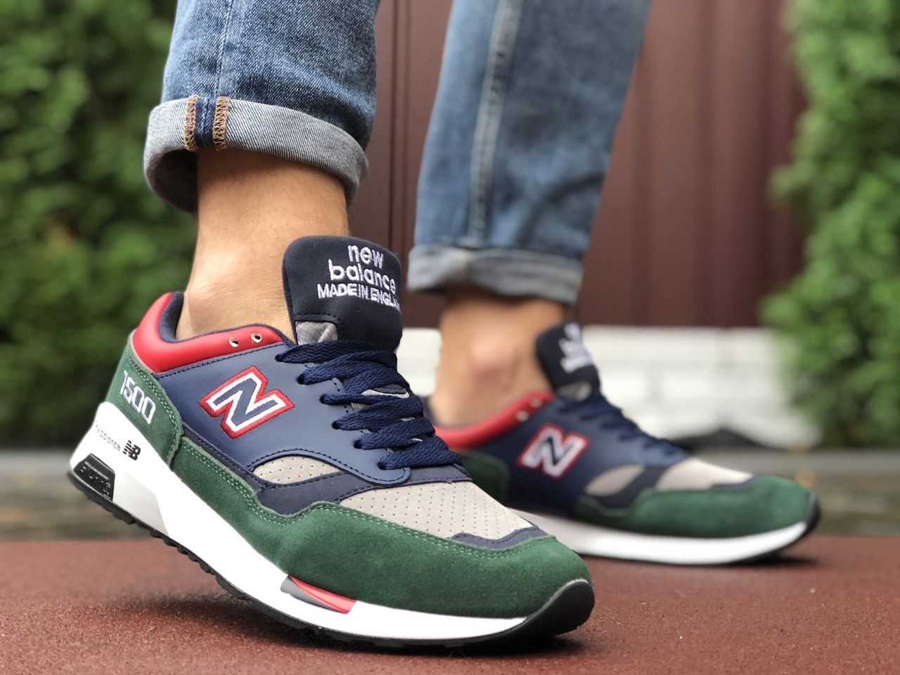 

Кроссовки демисезонные мужские в стиле New Balance 1500, темно синие с зеленым 46, Разные цвета