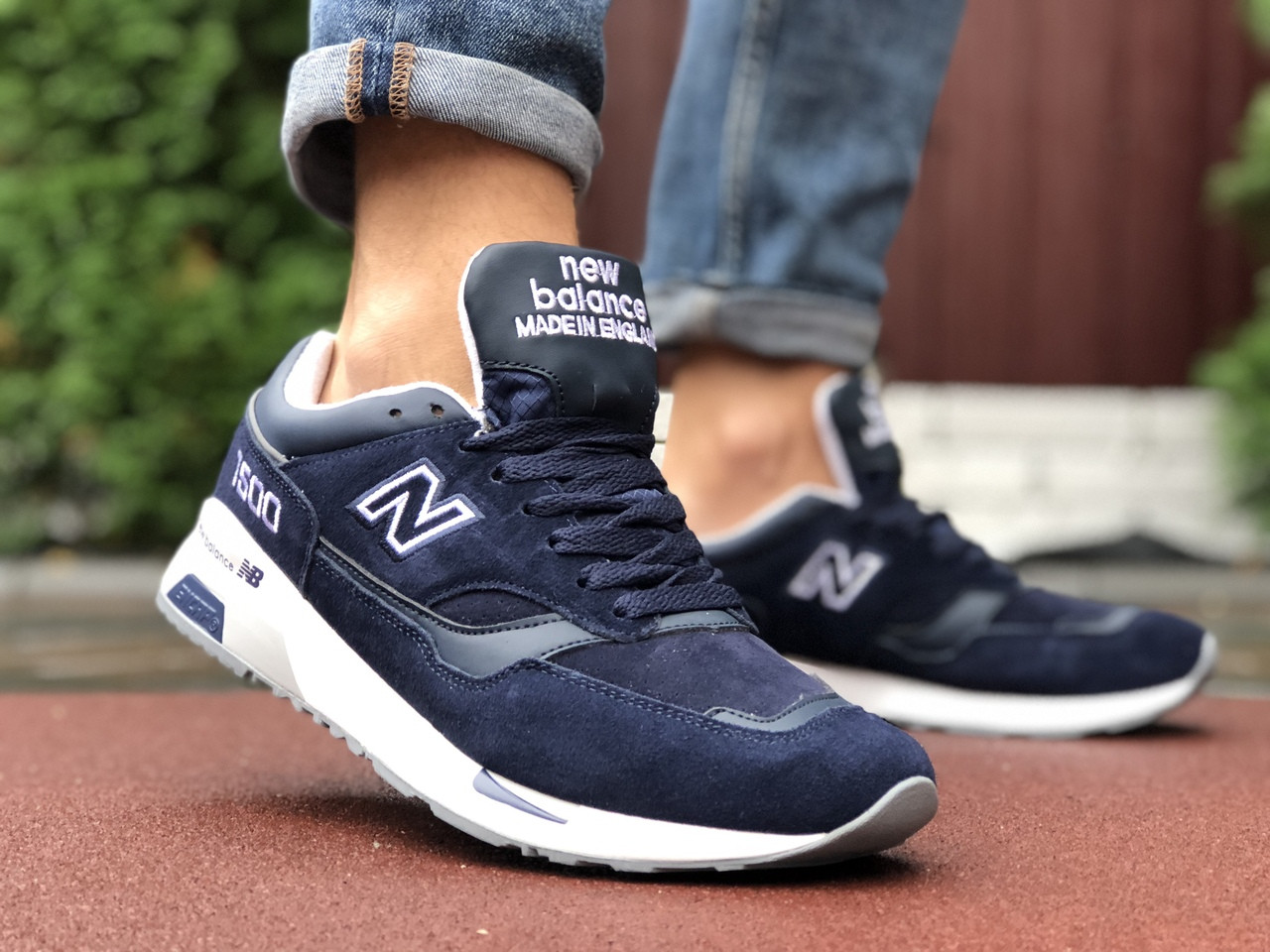 

Кроссовки демисезонные мужские в стиле New Balance 1500, темно синие 45, Синий