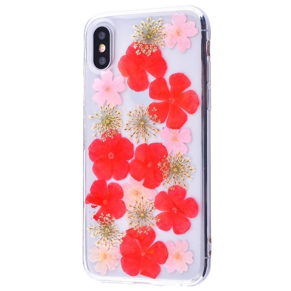 

Nature flowers silicone case (TPU) iPhone X/Xs 14