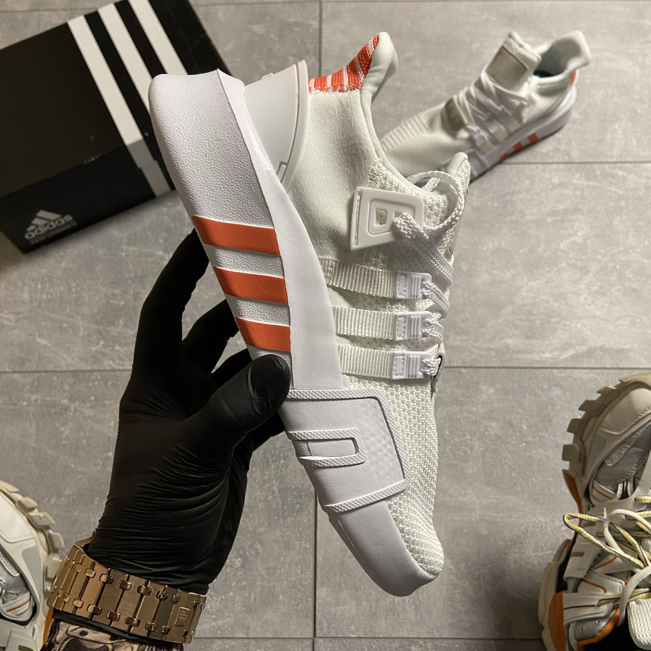 

Adidas EQT Support Bask Adv White Orange (Белый)