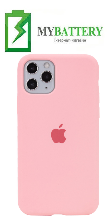 Чохол Silicone Case original (чохол-бампер) iPhone 11 Pro Max рожевий (12)