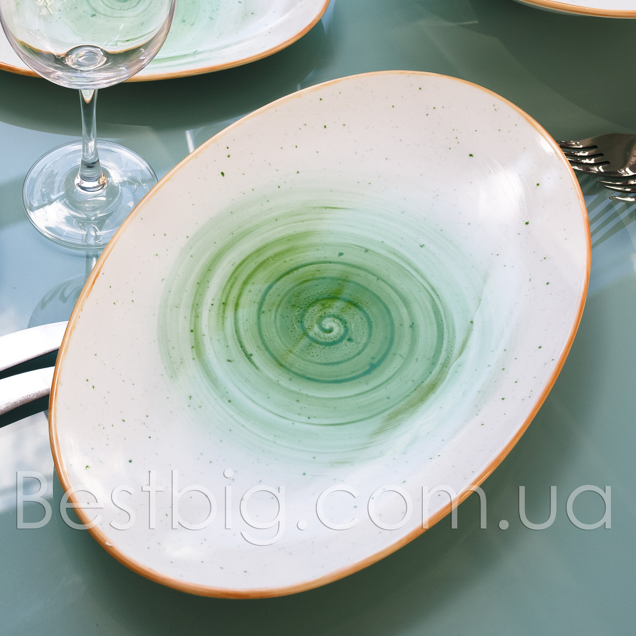 

Блюдо овальное - 35.5 х 22.5 см, Зеленое (ALT Porcelain) Classical F1119-13,75-A-7