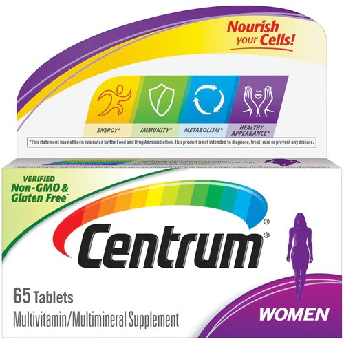 

Phizer Centrum Multivitamin Multimineral for Women 65 табл