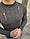 Рваний светр чоловічий сірий, фото 3
