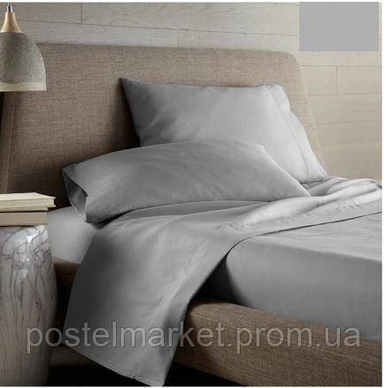 

Простынь серая сатин U-tek Home Sateen Grey на резинке (90х200)