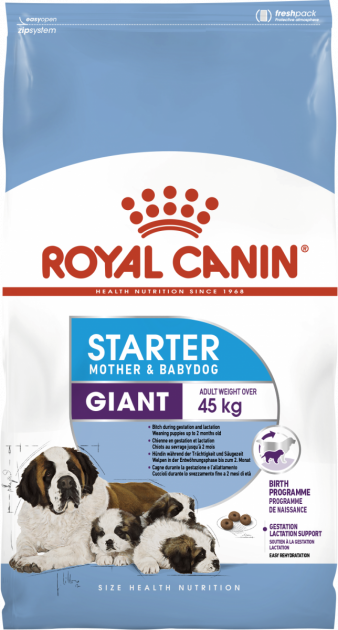 

Корм ROYAL CANIN GIANT STARTER 4 кг для щенков гигантских пород от отъема до 2 месяцев