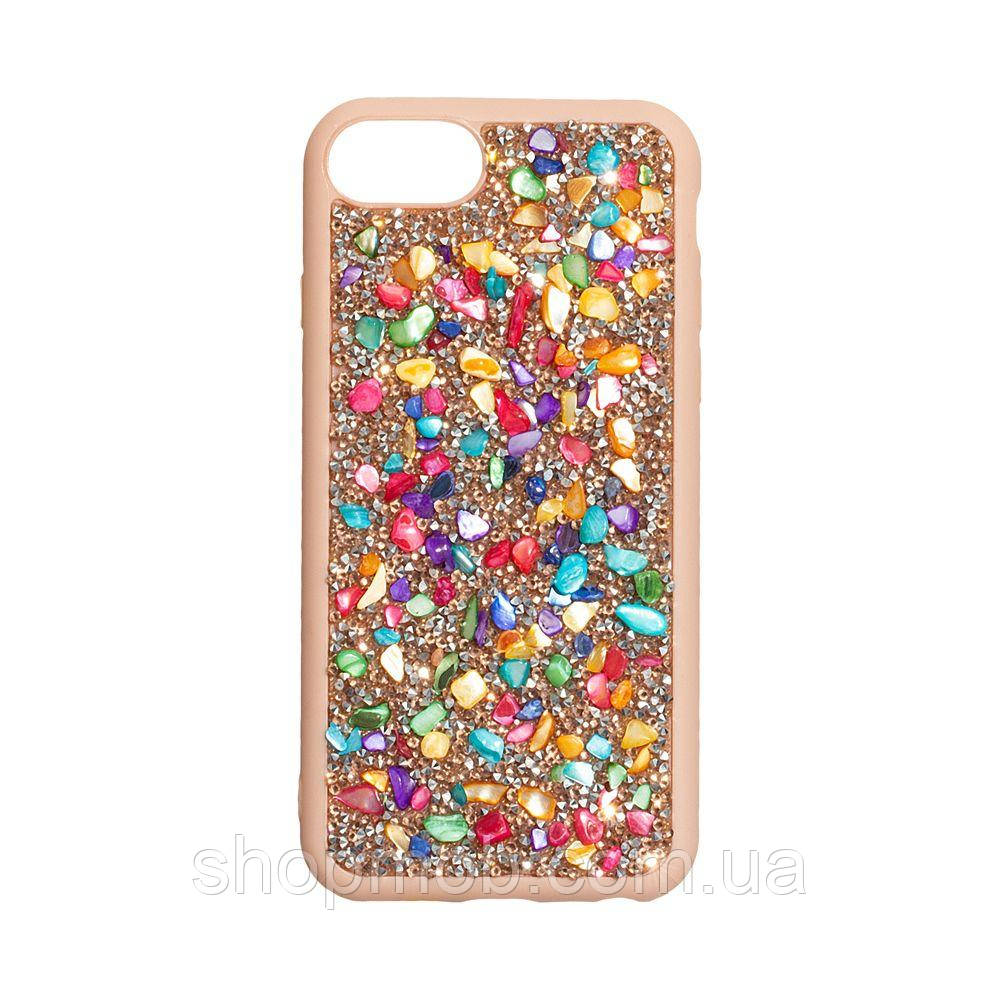

Чехол для телефонов смартфонов (с камнями ) Bling World Stone for Apple Iphone 7/8G Цвет Градиентный Розовый