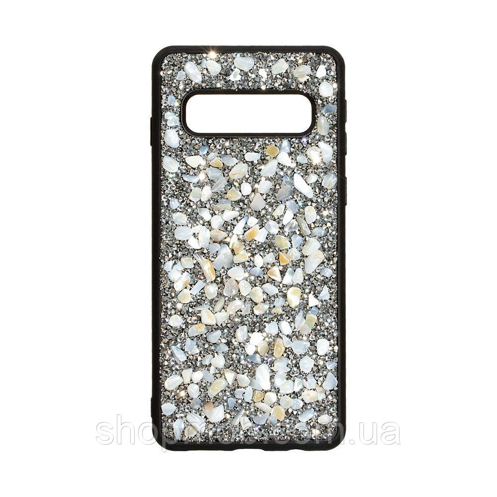 

Чехол для телефонов смартфонов (с камнями ) Bling World Stone for Samsung S10 Цвет Стальной