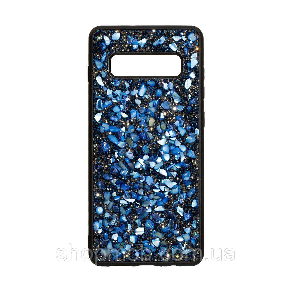 

Чехол для телефонов смартфонов (с камнями ) Bling World Stone for Samsung S10 Plus Цвет Синий