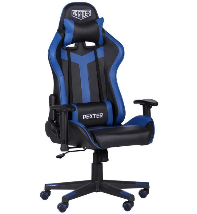 Кресло VR Racer Dexter Slag черный/синий