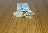 Серебряный комплект "Дамские пальчики" серьги и кольцо, фото 5