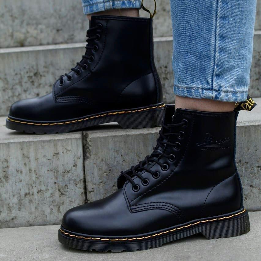 

Ботинки зимние с мехом DR. MARTENS 1460 BLACK ЧЁРНЫЕ 37