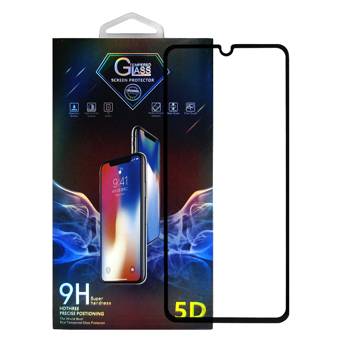 

Защитное стекло Premium Glass 5D Full Glue для Huawei Y6p Black, Черный