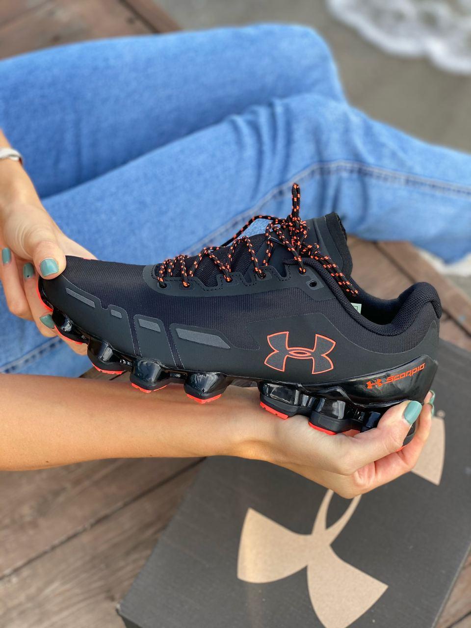 

Мужские кроссовки Under Armour Scorpio 2 Black\Orange / Андер Армур Скорпио 2 Черные Оранжевые 42, Черный