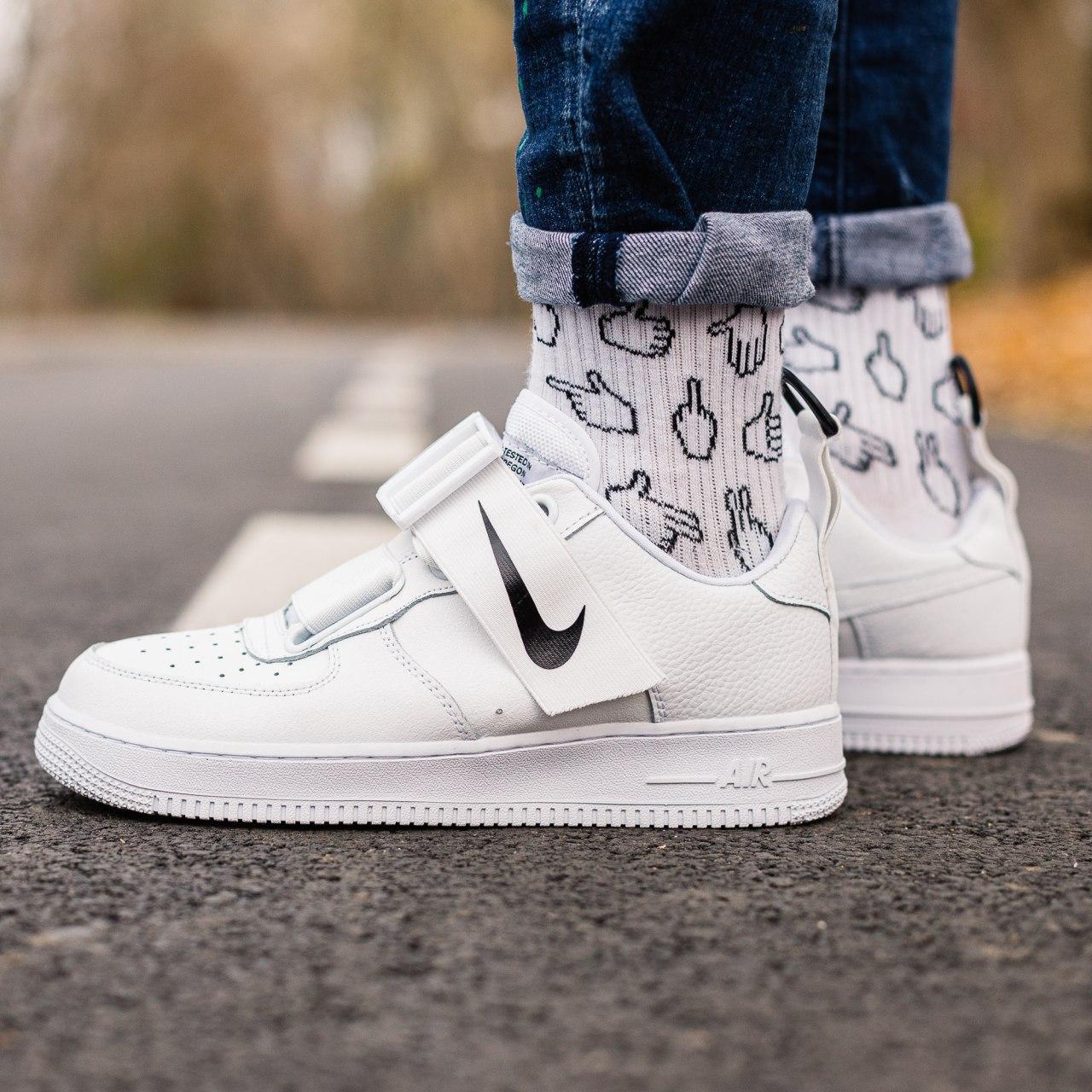 

Мужские кроссовки Nike Air Force 1 White / Найк Аир Форс 1 Белые 45, Белый