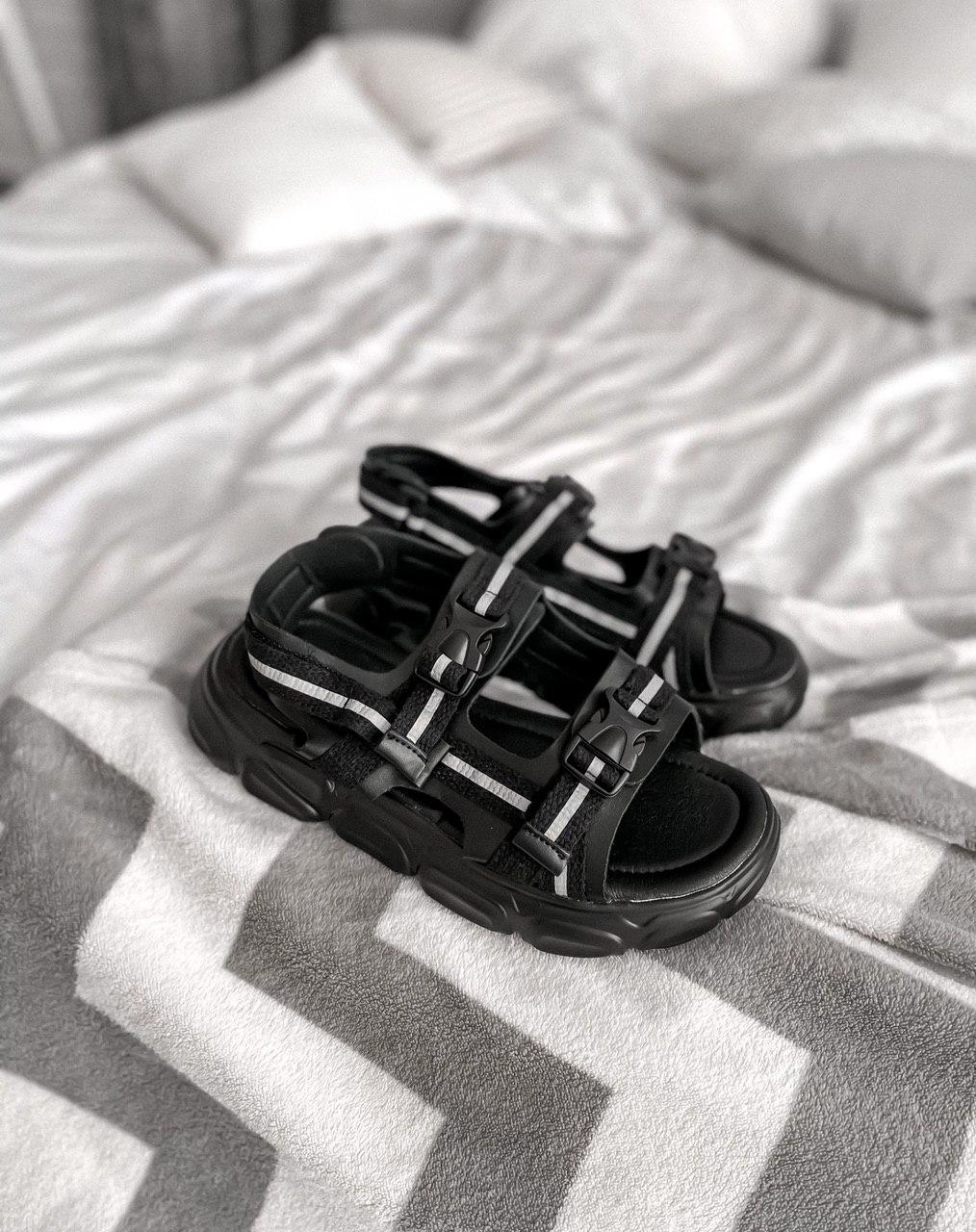 

Женские Сандалии Reflective Black / Сандали Черные 37, Черный