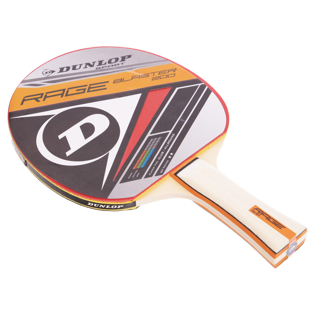 

Ракетка для настольного тенниса 1 штука DUNLOP D TT BT RAGE BLASTER (древесина, резина)