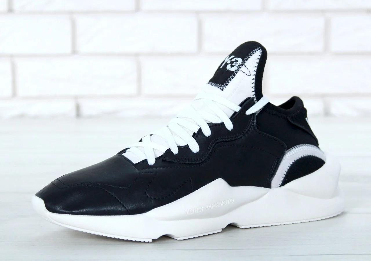 

Мужские кроссовки Adidas Y-3 Kawai Black / Адидас Кавай Черные Black - White, 41