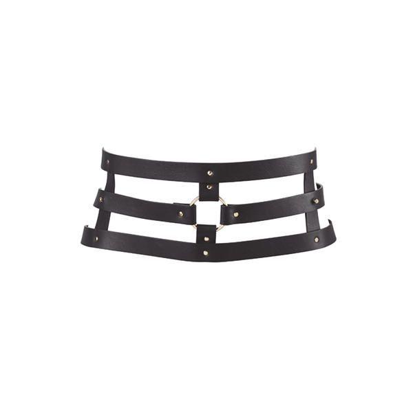 

Портупея-пояс Bijoux Indiscrets MAZE - Wide Belt and Restraints Black, экокожа SO2680 код