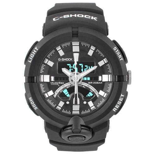 

Часы мужские спортивные наручные C-SHOCK GA-500 Black-White