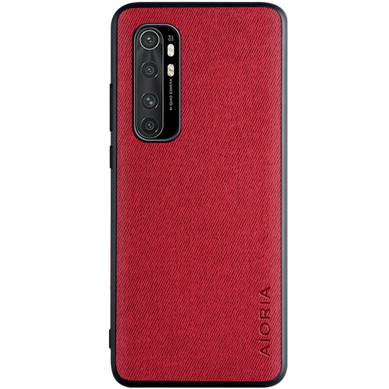 

Чехол AIORIA Textile PC+TPU для Xiaomi Mi Note 10 Lite, Красный