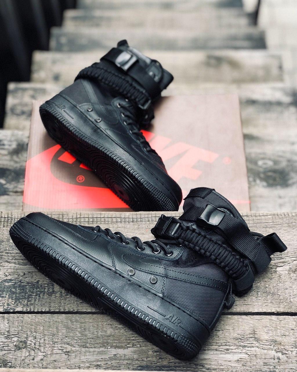 

Мужские кроссовки Nike Air Force High Black / Найк Аир Форс Высокие Черные, Черный