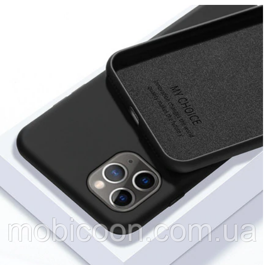 

Чехол Silicone Case Full для iPhone 12 / 12 Pro Black, Черный