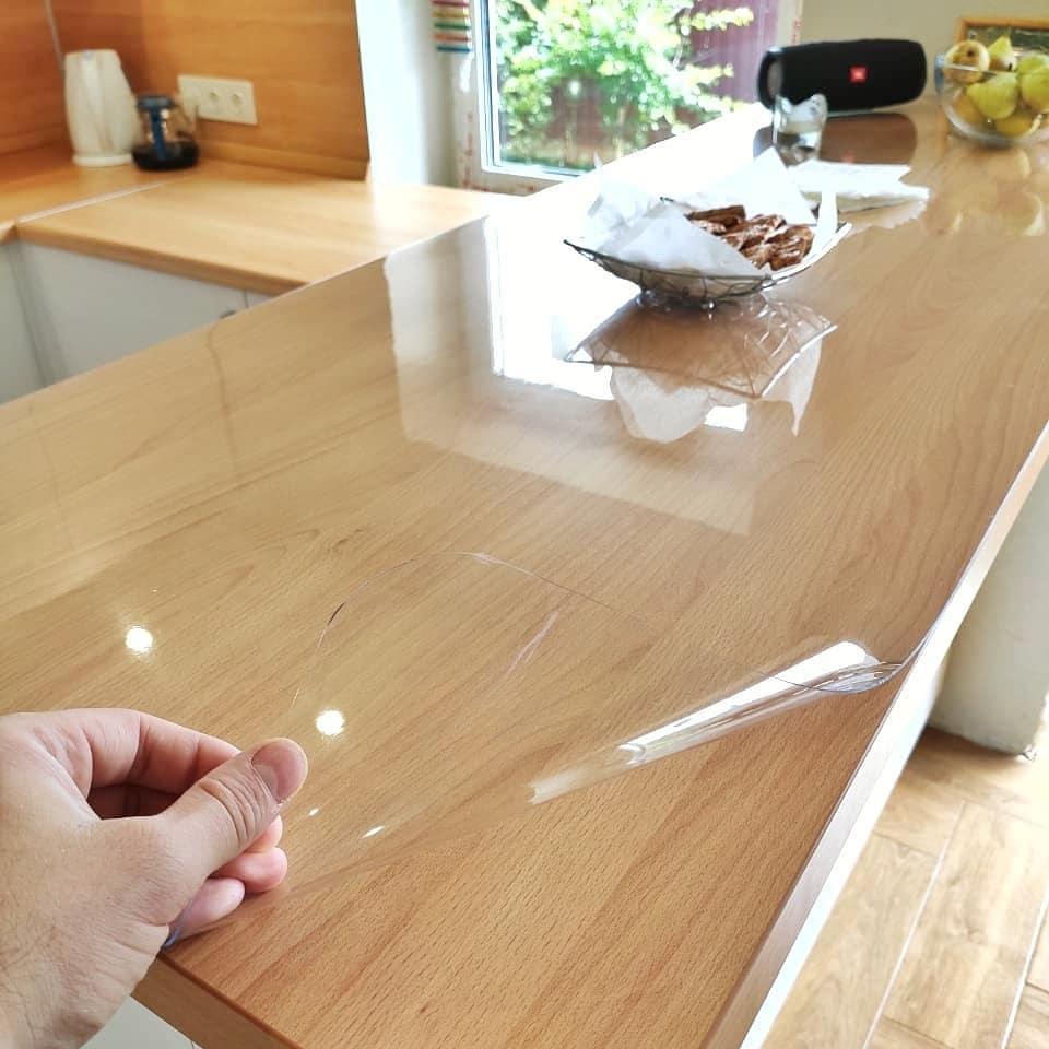 55 на 120 см Мягкое стекло 1 мм силиконовая прозрачная скатерть на стол .