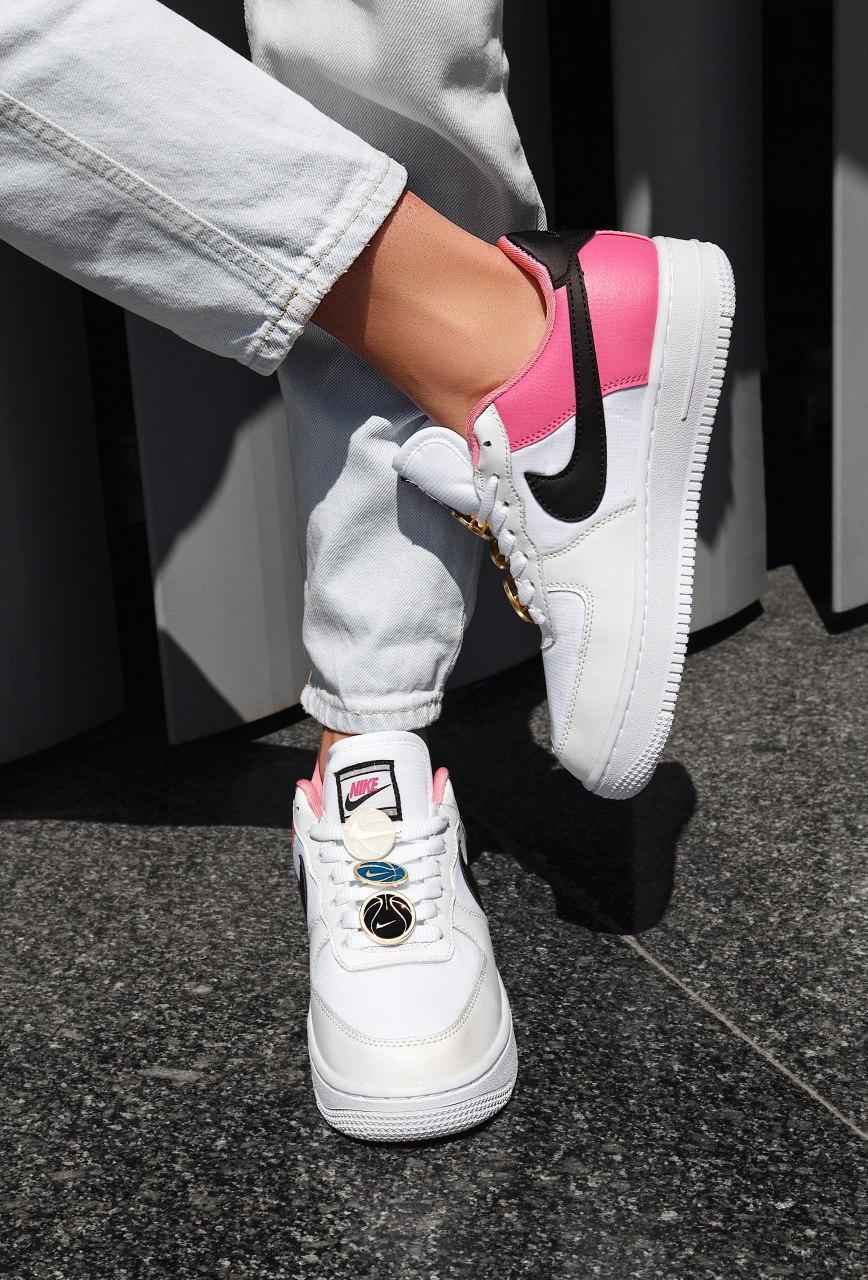 

Женские кроссовки Nike Air Force 1 Low White Pink / Найк Аир Форс 1 Лоу Белые Розовые 38, Розовый