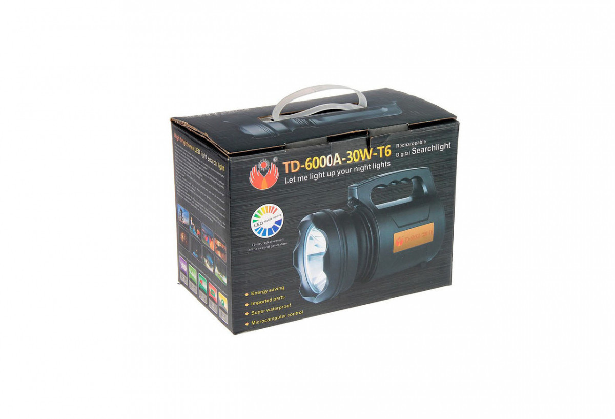 

Фонарь TD 6000A 30W T6
