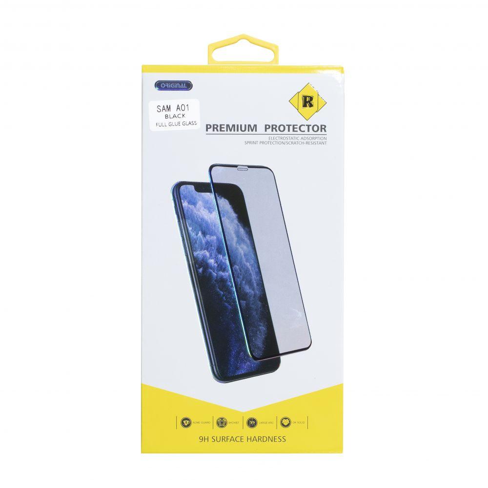 

Защитное стекло на Samsung Galaxy A01 карбоновая пленка на зад хорошее захисне скло на самсунг а01 черное, Черный