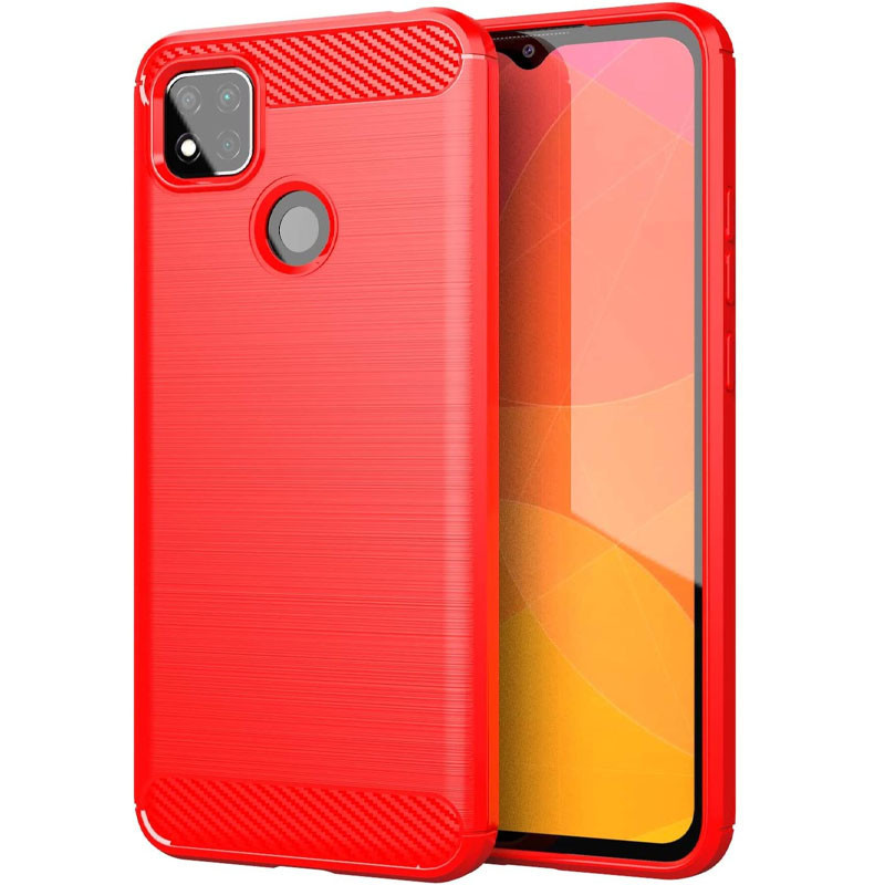 TPU чехол Slim Series для Xiaomi Redmi 9C Серый Красный
