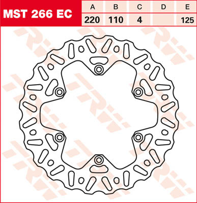 

Тормозной диск LUCAS MST266EC