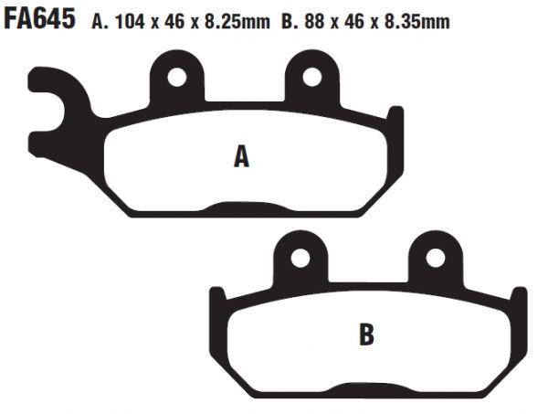 

Тормозные колодки EBC FA645R