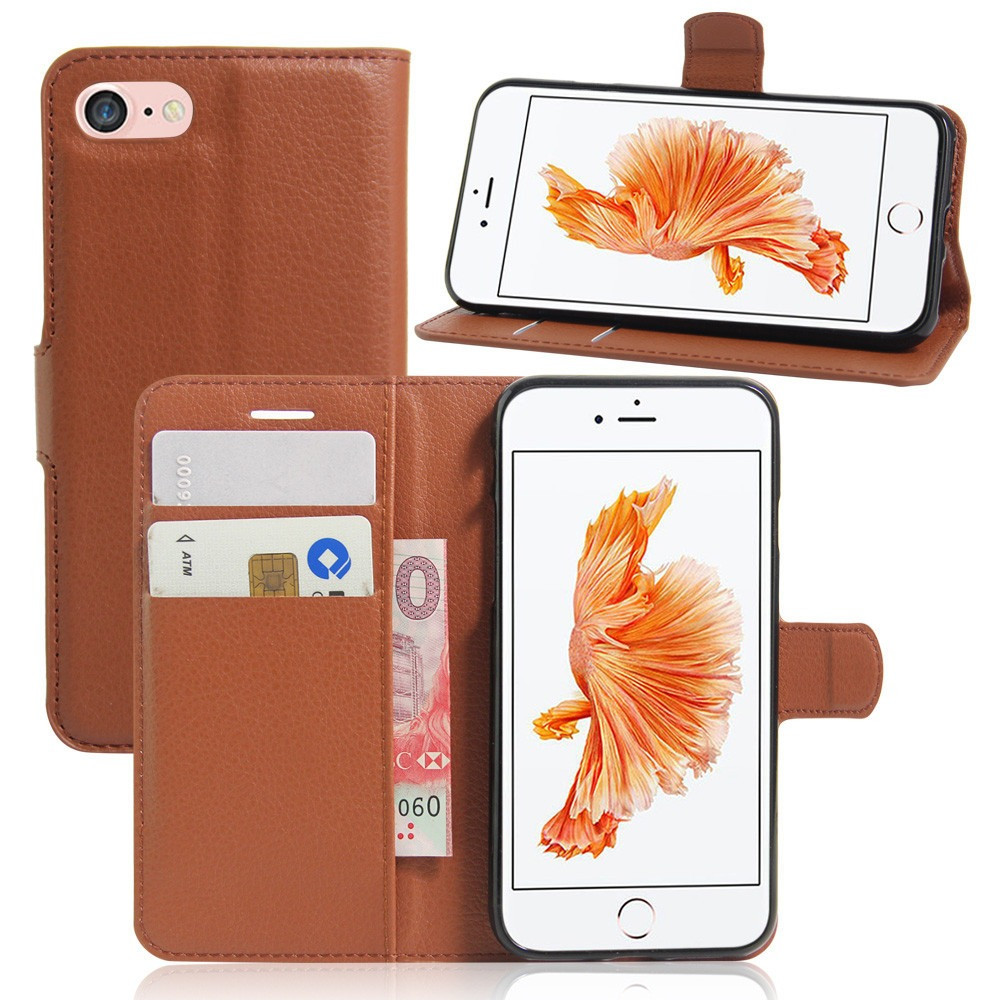 

Чехол-книжка Litchie Wallet для Apple iPhone 6 Plus / iPhone 6S Plus Brown, Коричневый