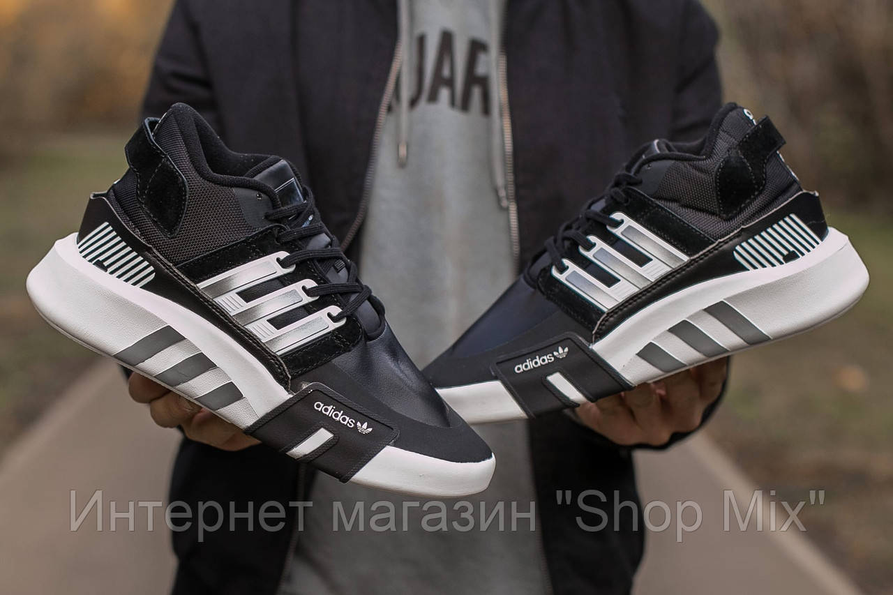 

Кроссовки мужские Adidas Drop Step в стиле Адидас натуральная кожа IN-591. Черные