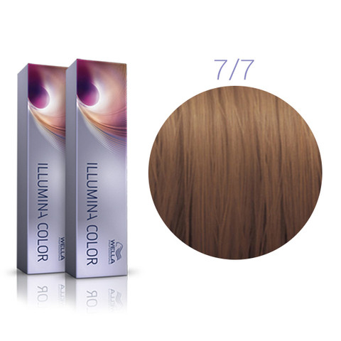 

Wella illumina color 7/7 средний блондин коричневый