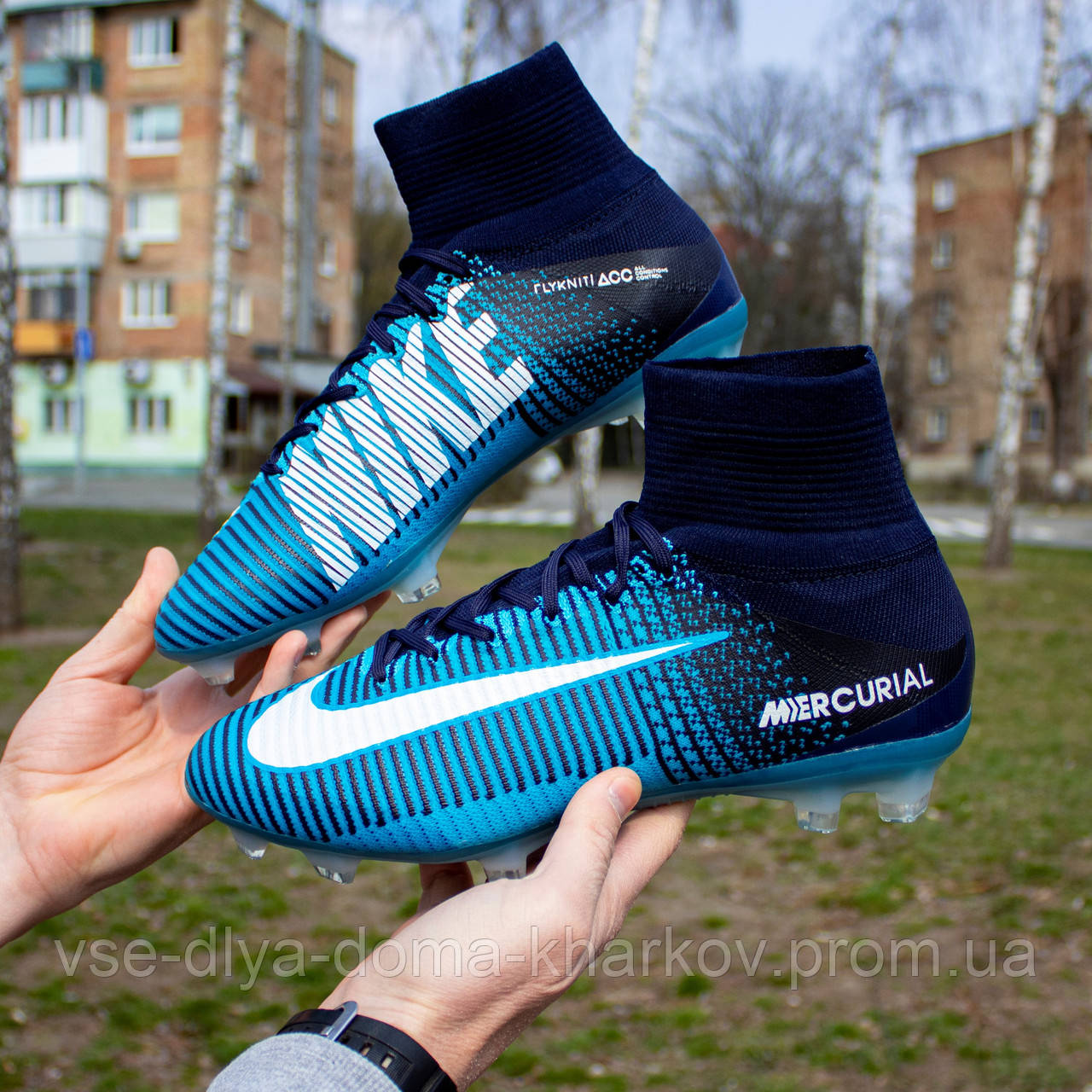 

Бутсы Nike Mercurial Victory VI CR7 FG (39-45) 44, Синий