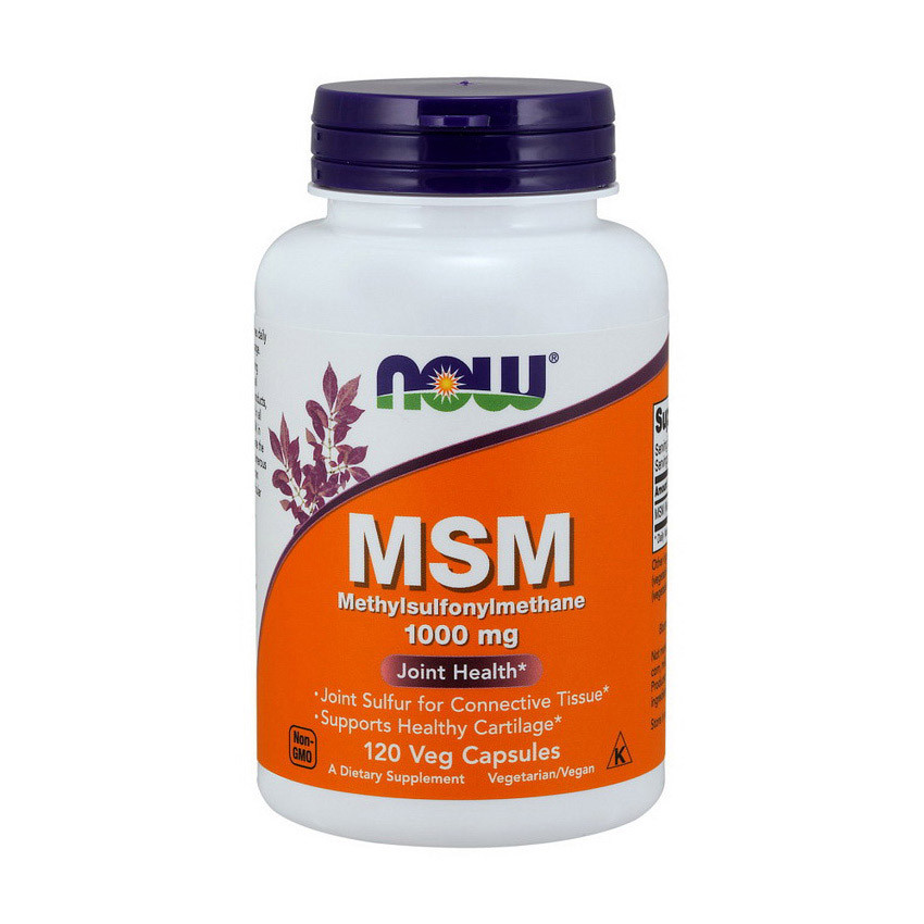 

Метилсульфонилметан МСМ Now Foods MSM 1000 mg (120 капс) нау фудс