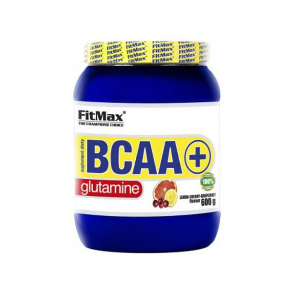 

БЦАА FitMax BCAA + Glutamine (600г) с глютамином фитмакс lemon-cherry-grapefruit