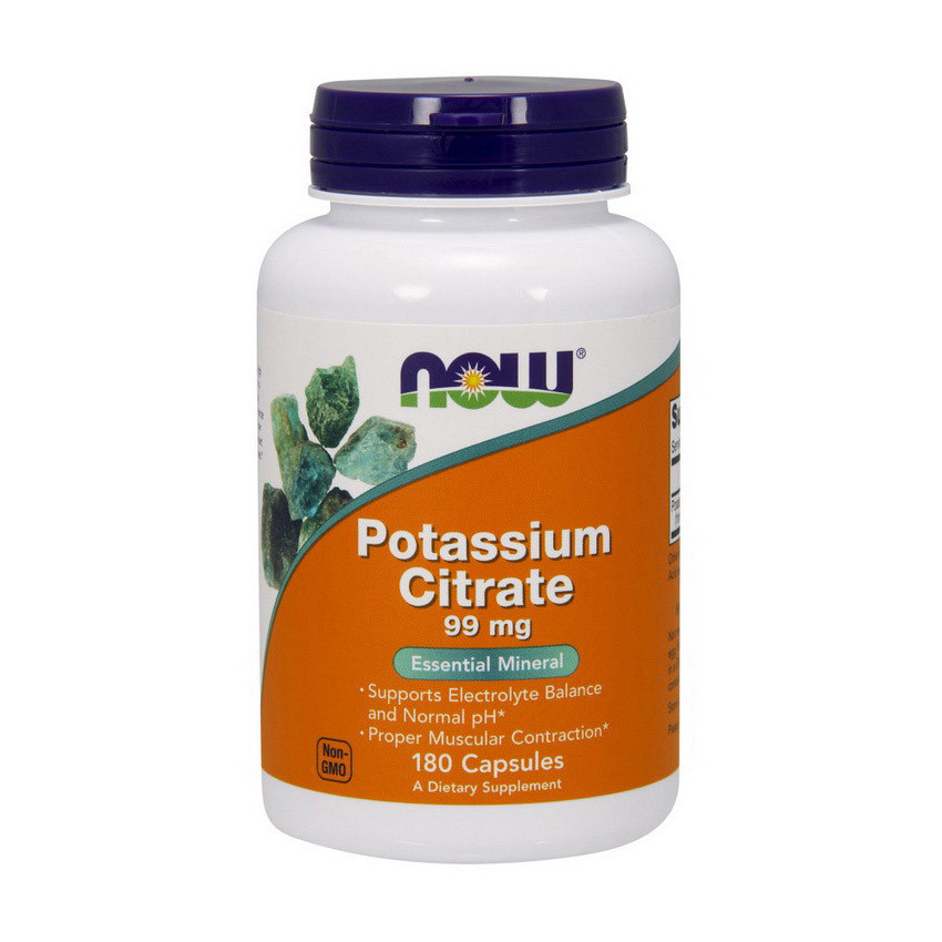 

Калий цитрат Now Foods Potassium Citrate 99 mg (180 капс) нау фудс
