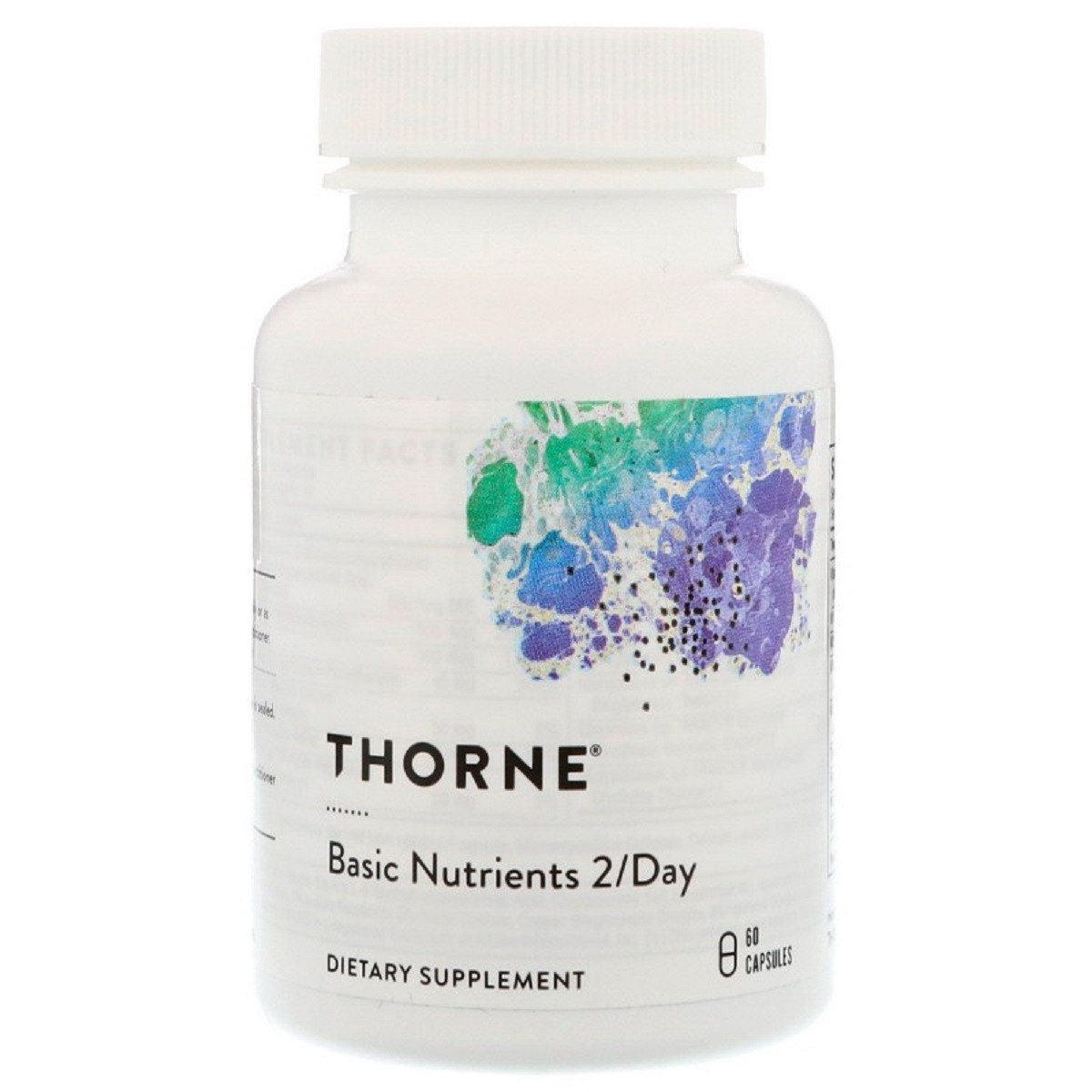 

Базовые Питательные Вещества, Basic Nutrients 2/Day, Thorne Research, 60 Капсул