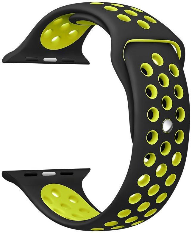 

Ремешок TPU Armorstandart Sport 2 размера для Apple Watch 38mm Black/Yellow