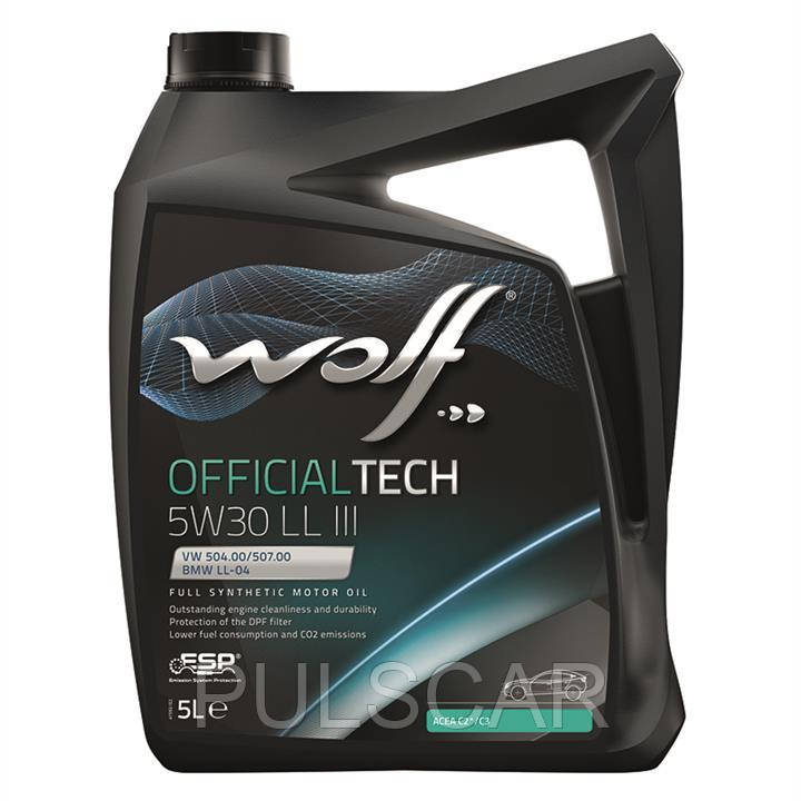 

Моторное масло WOLF OFFICIALTECH 5W-30 LL III 5L