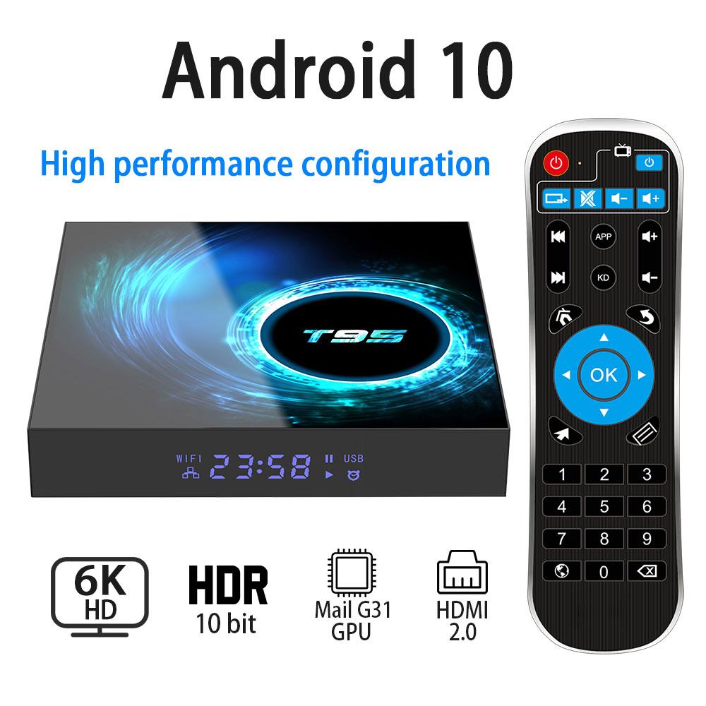 Android TV приставка T95 H616 4/32 GB Смарт ТВ - 4K Android TV 10 купити:  продаж, ціна у Києві. Dvd, blu-ray, медіаплеєри від "A-SMART" - 1282124020